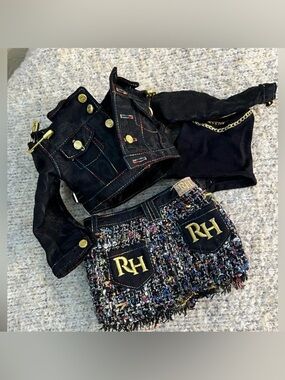 Rainbow High Amaya Raine 24” Doll Clothes Outfit Set RH Jacket Top Skirt